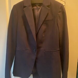 Navy blue women’s suit (suit jacket and trousers)
